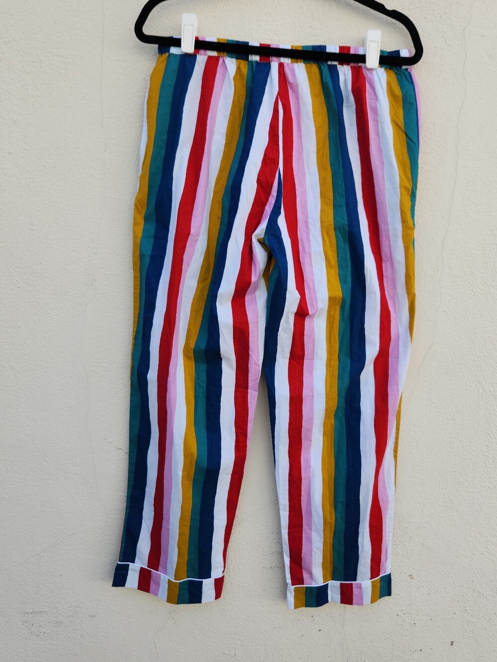 Anthropologie PRINTFRESH 100% Organic Cotton Striped Pajama Set Mutli - Picture 6 of 9